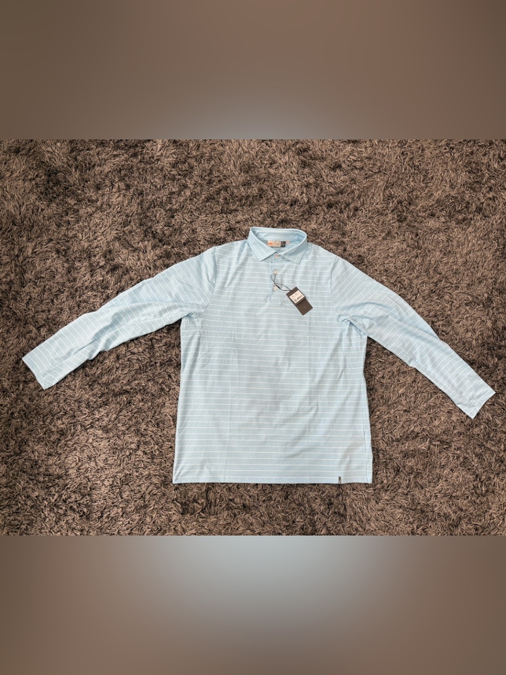 Kjus Golf Soren Mel. Long Sleeve Polo Shirt Comfort Fit Performance Men 56 2XL